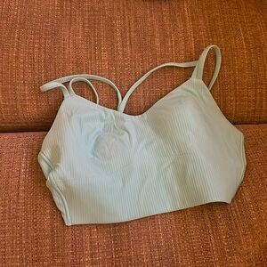 turquoise lulu lemon bra/tank top